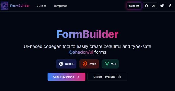 Shadcn FormBuilder